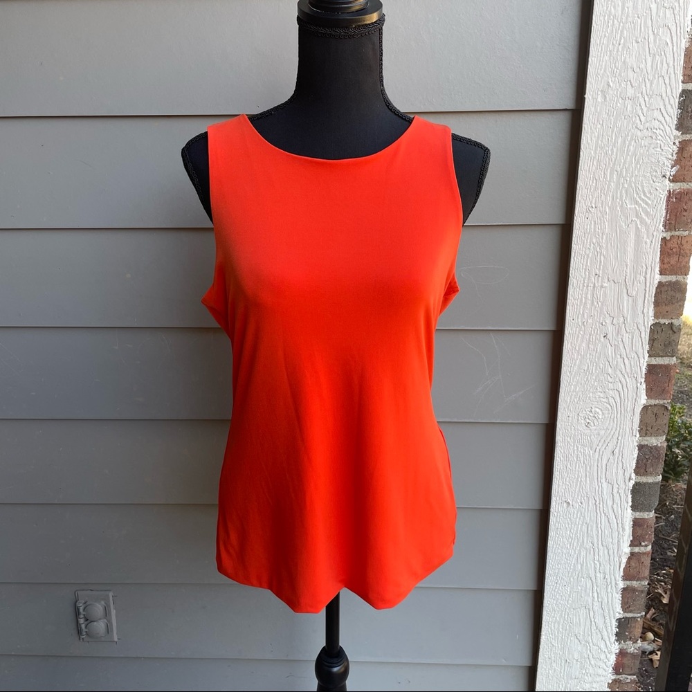 Halogen Crewneck Tank (Orange, Large)